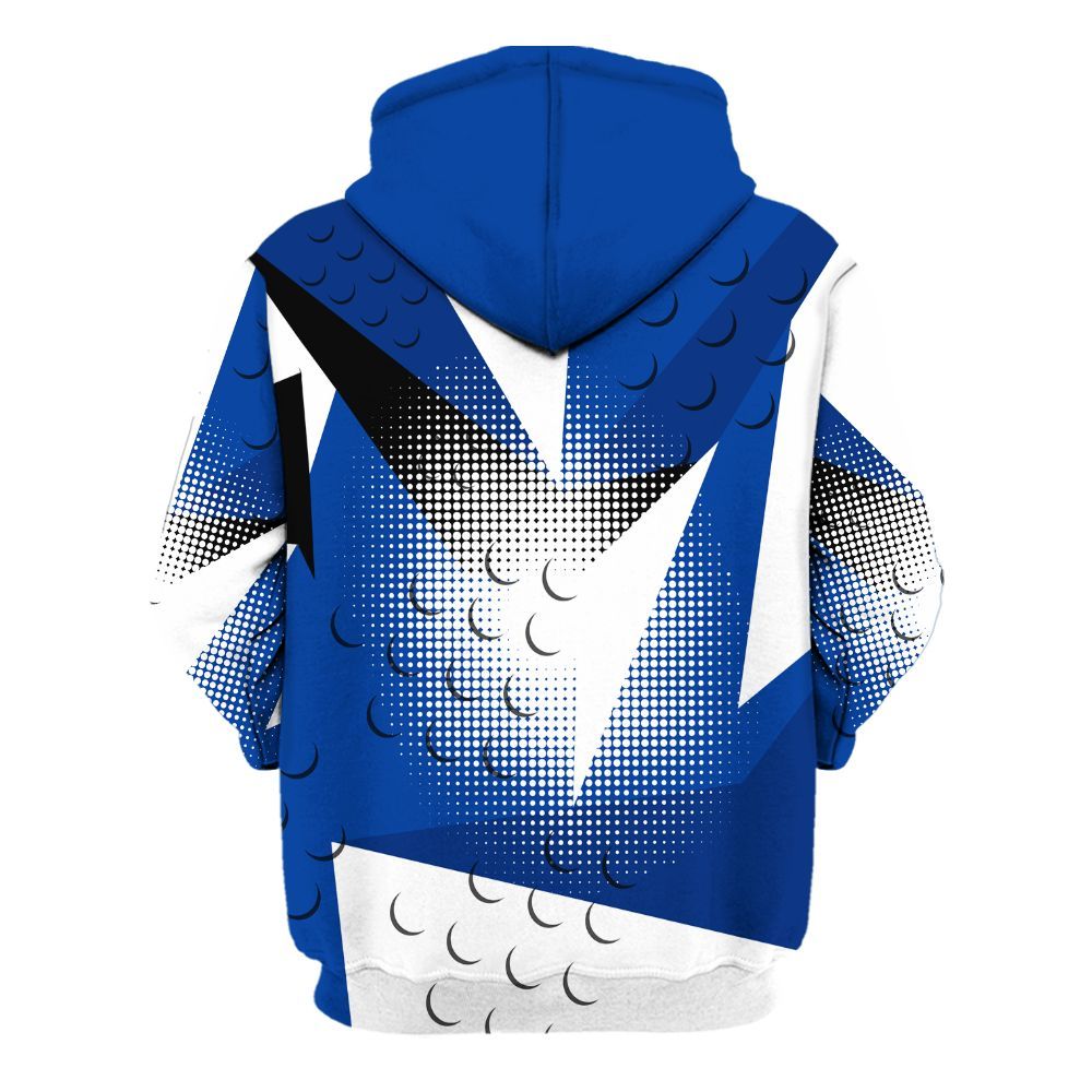 Hoodie To Match Hyper Royal 12s - Poly Custom Name Number 23 5s All Over Print
