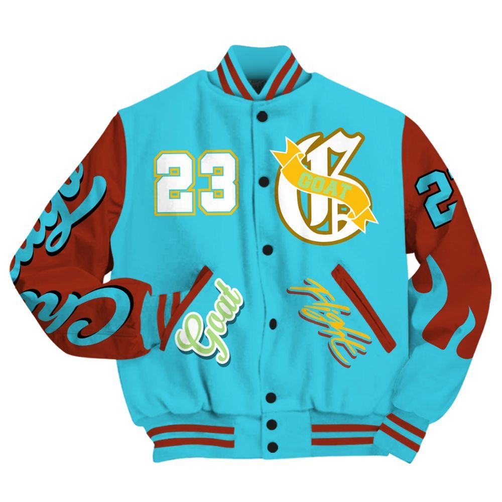 Varsity Jacket To Match SB Dunk Di'Orr Greenwood - The G.O.A.T Flight Streetwear All Over Print