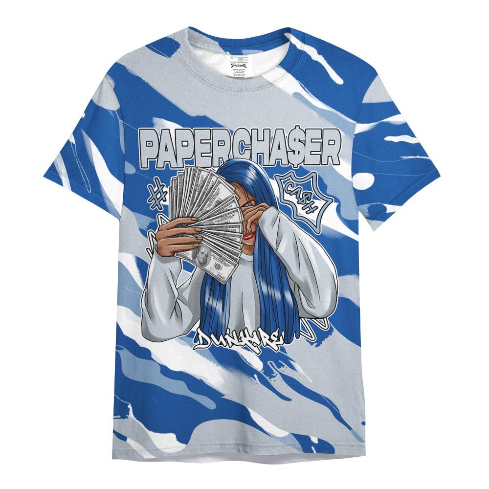 Shirt To Match Low Space Royal 11s - PaperChase Unique Colored Graphic Shirt Unisex
