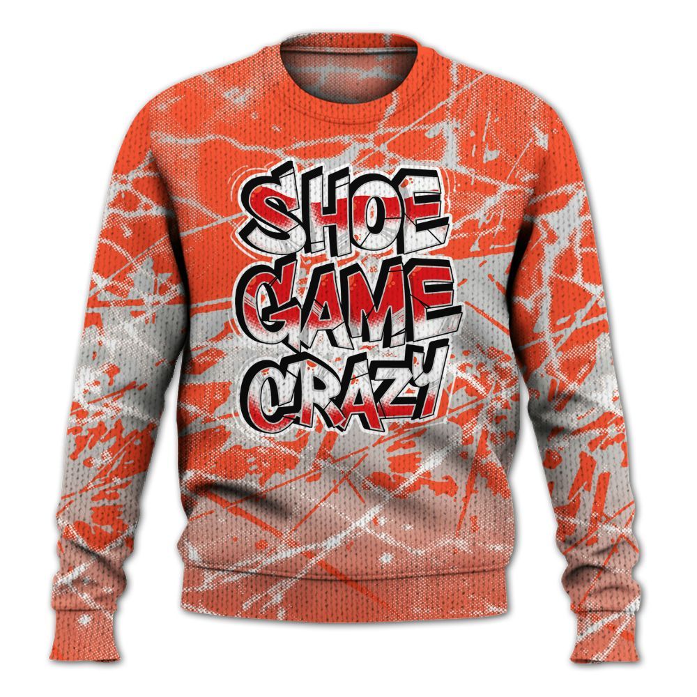 Knitted Sweater To Match Air Max 1 86 Cosmic Clay - Shoe Game Crazy Graphic