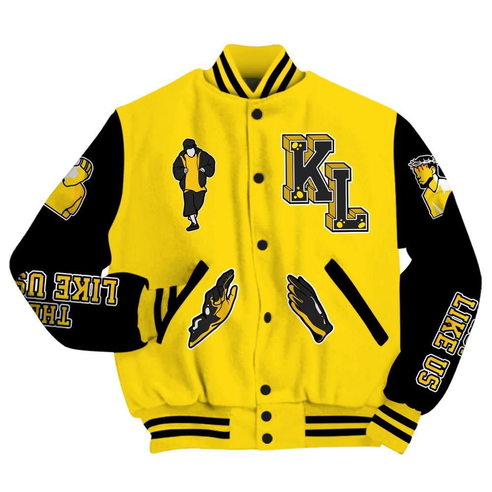 Varsity Jacket To Match Retro Thunder 4s - Dislike Us Graphic All Over Print