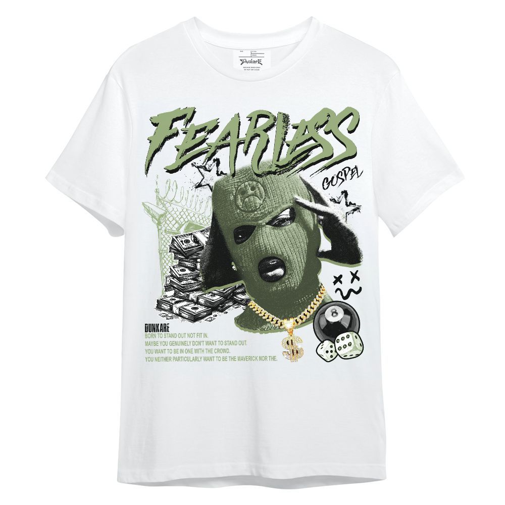 Shirt To Match Oil Green 4s - Fearless Gospel Streetwear Money Unisex Shirt