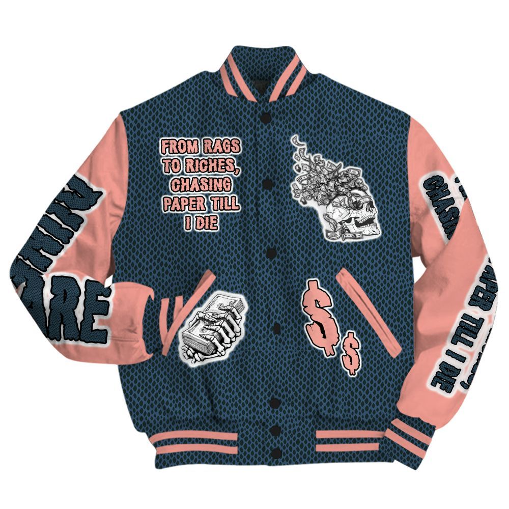 Varsity Jacket To Match Lebron XXI GS Olympic - From Rags To Riches All Over Print