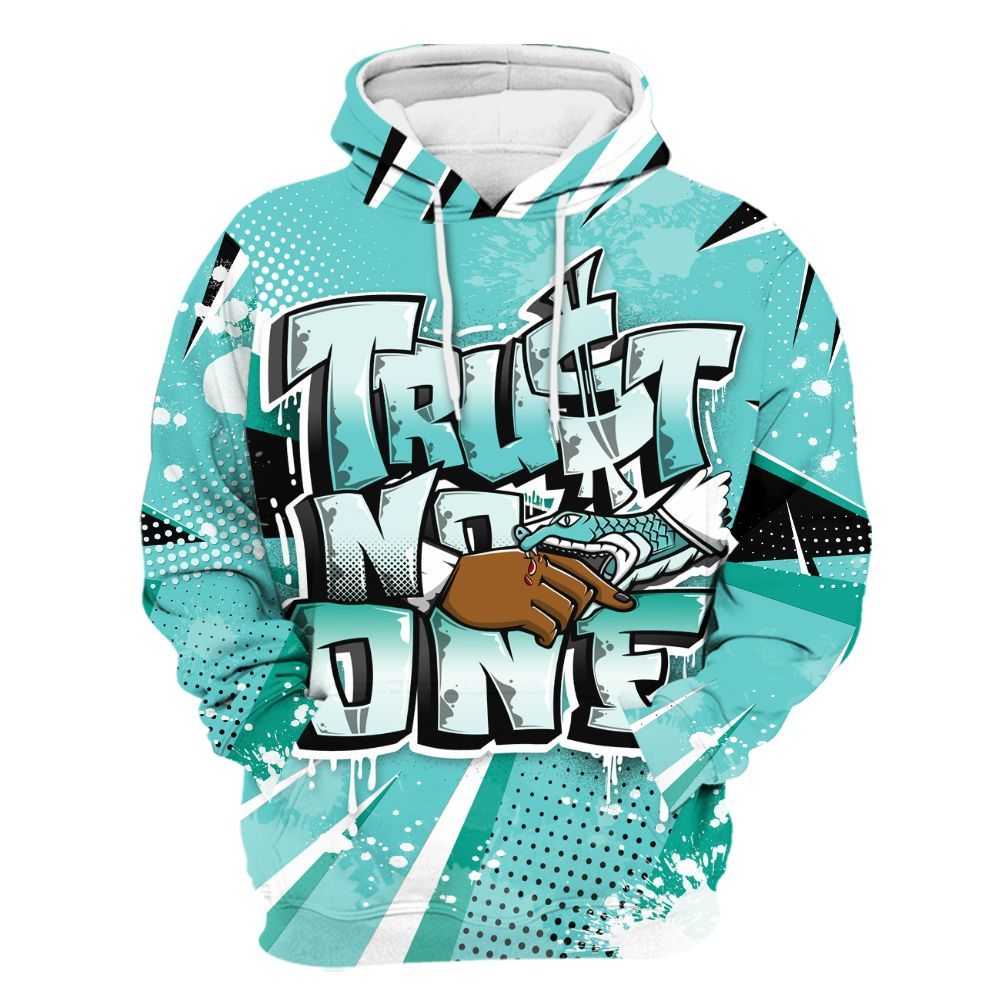 Hoodie To Match KD 4 Easter Mint Candy - Trust No One Dripping All Over Print