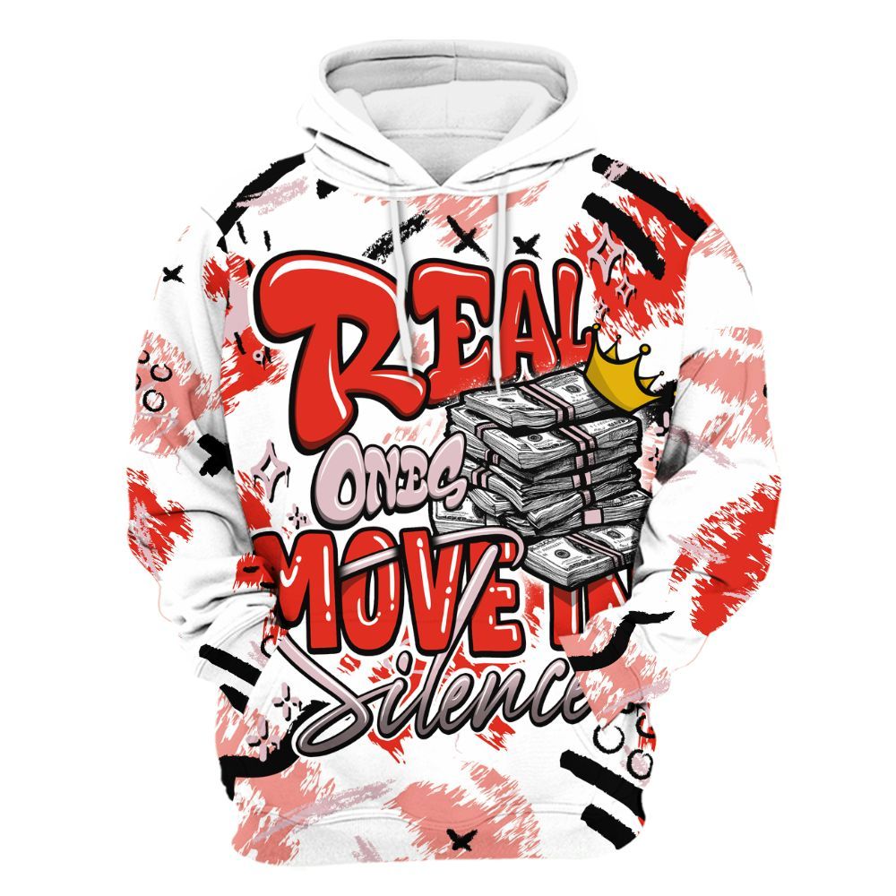 Hoodie To Match Air Force 1 Low GS Valentine's Day - Real Ones Move In Streetwear All Over Print