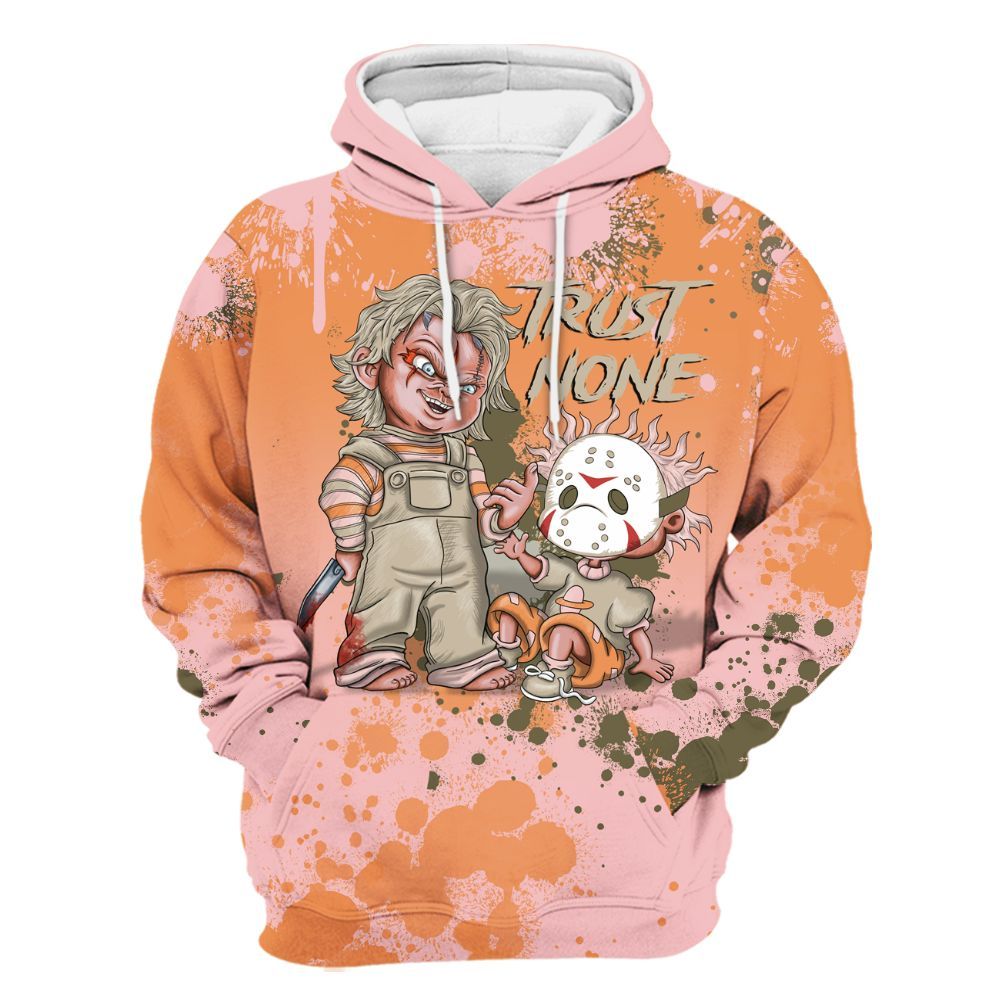 Hoodie To Match SB Dunk Low Red Stardust - Trust No One Scary All Over Print