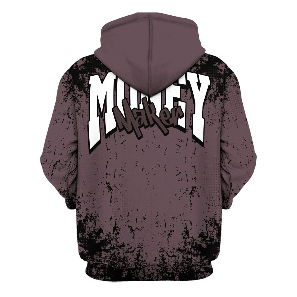 Hoodie To Match AMM Black 3s - Move In Silence Money Street Retro All Over Print