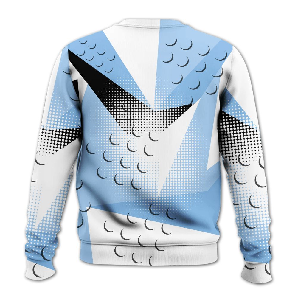 Sweatshirt To Match High University Blue 1s - Poly Custom Name Number 23 5s All Over Print