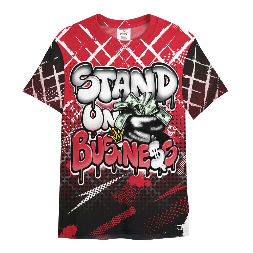 Shirt To Match Flight Club 4s - Halftone Stand Business Dripping All Over Print