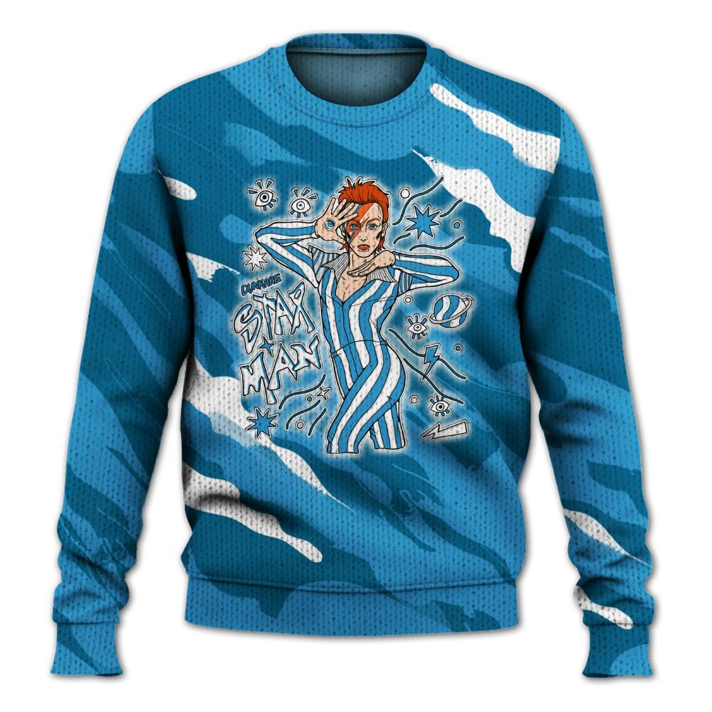 Knitted Sweater To Match Powder Blue 9s - Starmans Graphics Colored