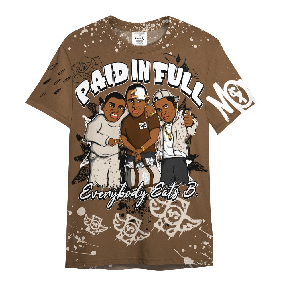 Shirt To Match Eggnog 12s - Everybody Paid In Full Crayon All Over Print