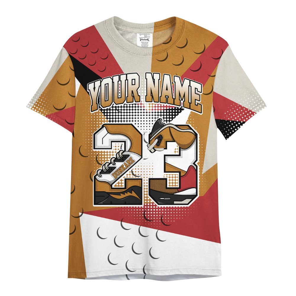 Shirt To Match Air Max Plus Sunset Swarovski - Poly Custom Name Number 23 5s All Over Print