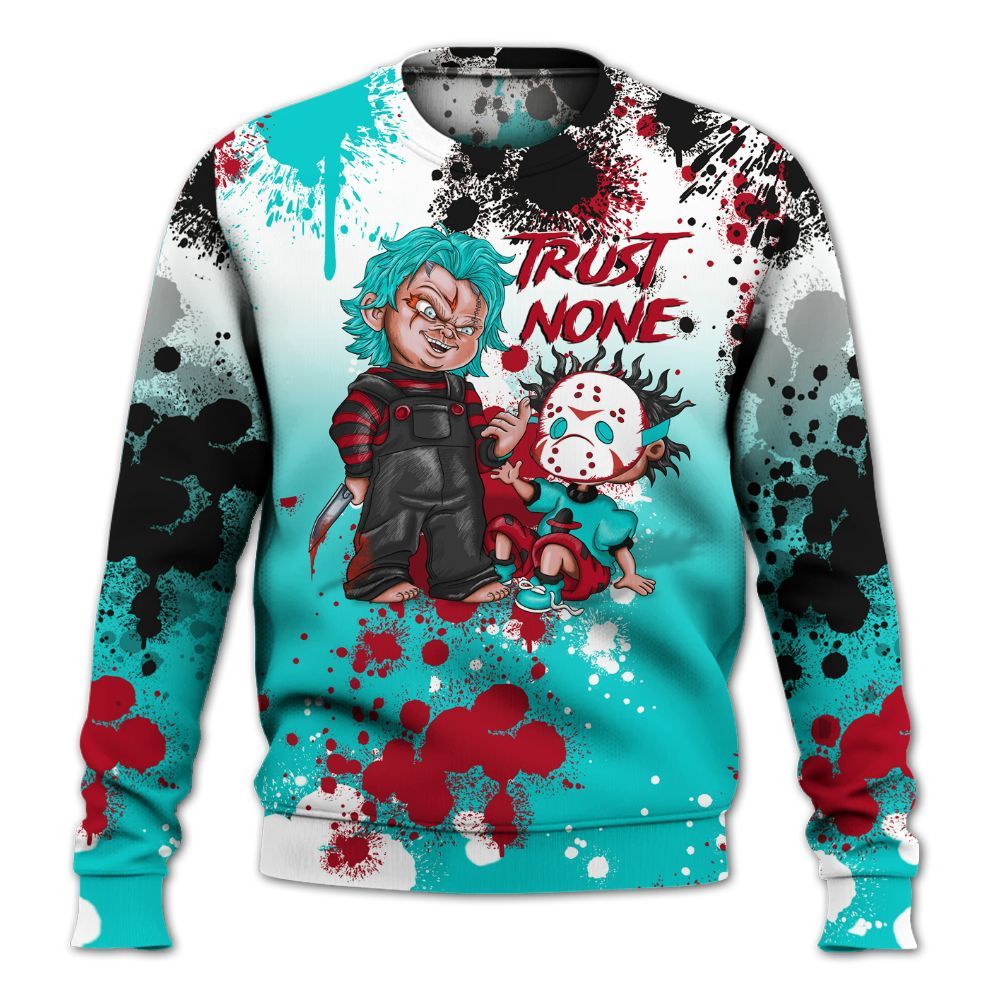 Sweatshirt To Match Air Griffey Max 1 Freshwater - Trust No One Scary All Over Print