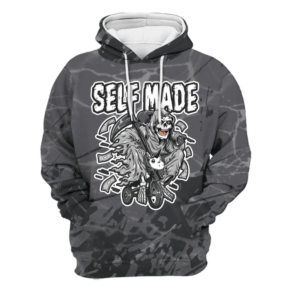 Hoodie To Match White Thunder 4s - Self Make Skeleton Profound All Over Print