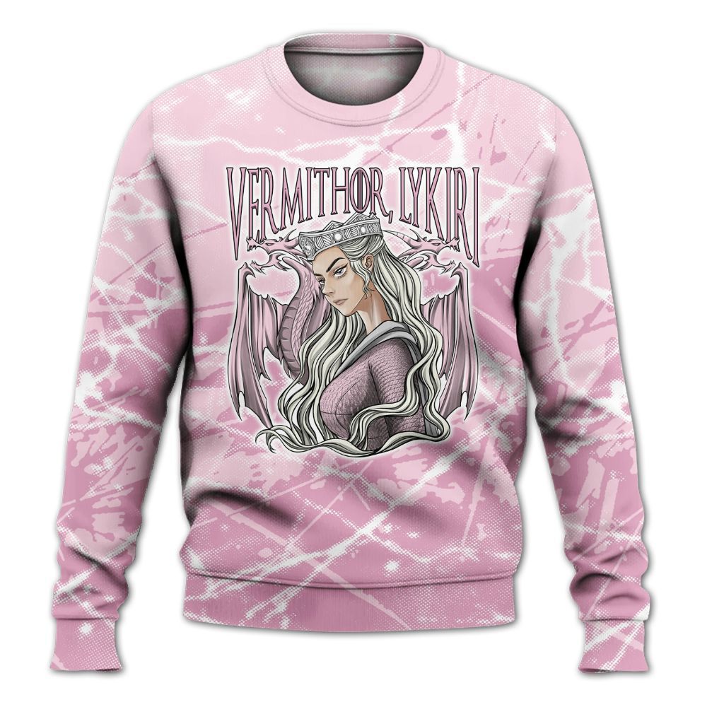 Sweatshirt To Match Orchid 4s - Dragon's Mom! Profound All Over Print