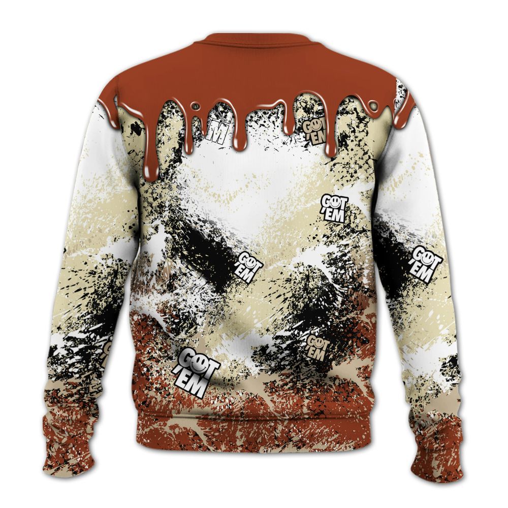 Sweatshirt To Match Retro Eastside Golf 12s - Dripping 23 Drip All Over Print