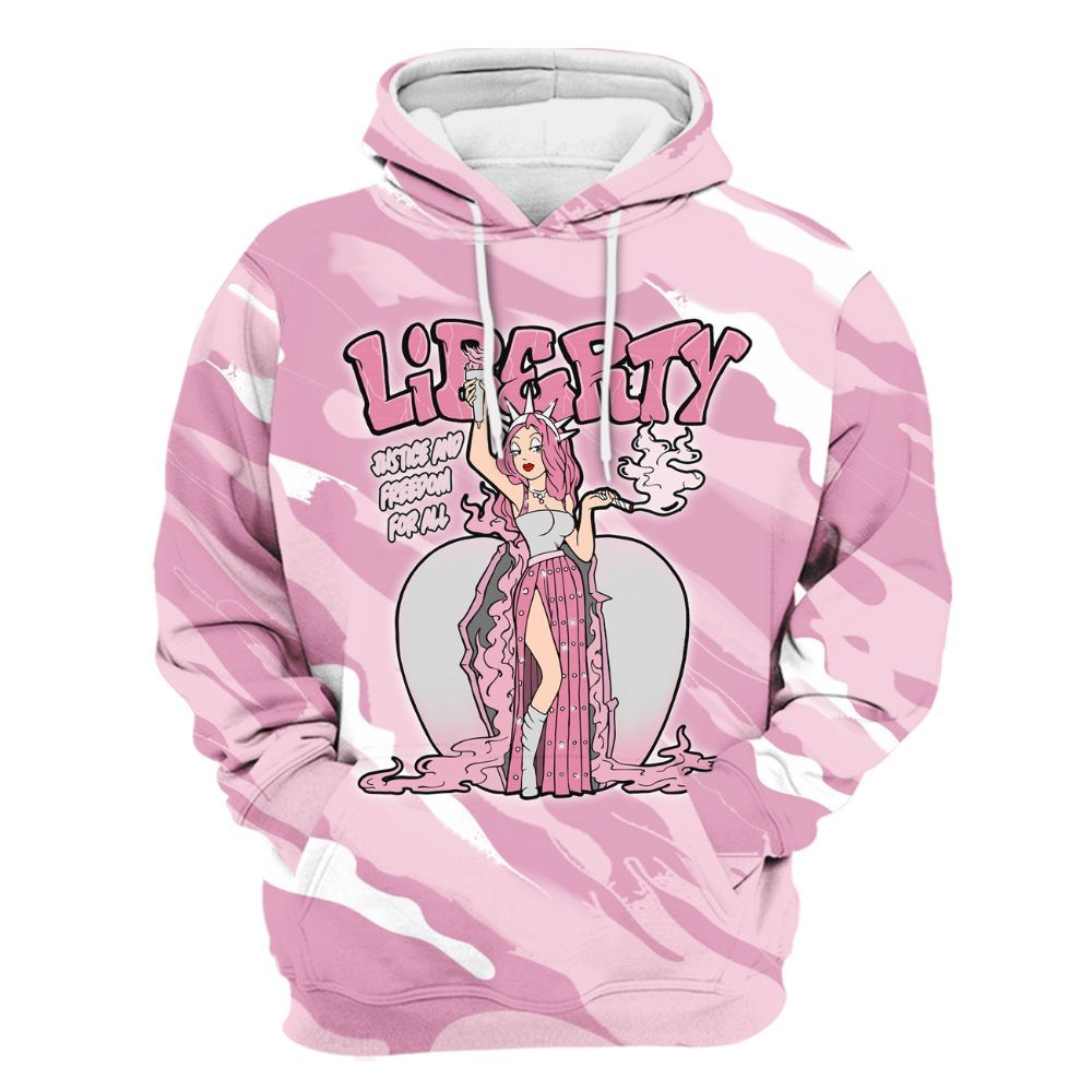 Hoodie To Match Orchid 4s - Midwest Cartoon Colored All Over Print