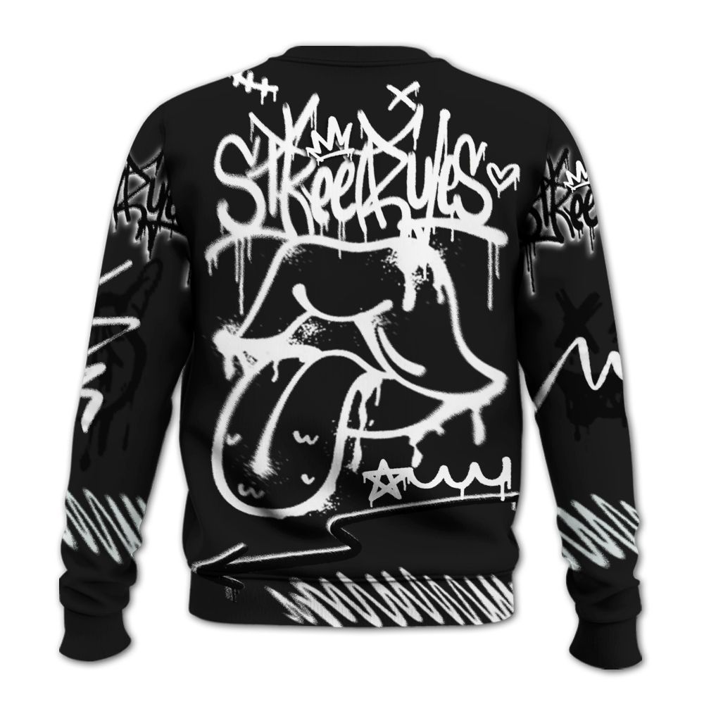 Sweatshirt To Match White Thunder 4s - Break Rules Streetwear All Over Print