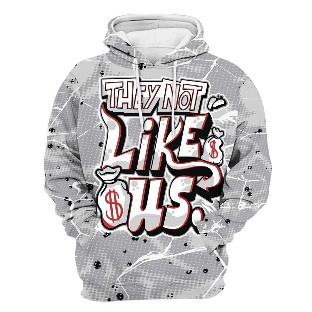 Hoodie To Match White Cement 4s - Dislike Us Graphic All Over Print