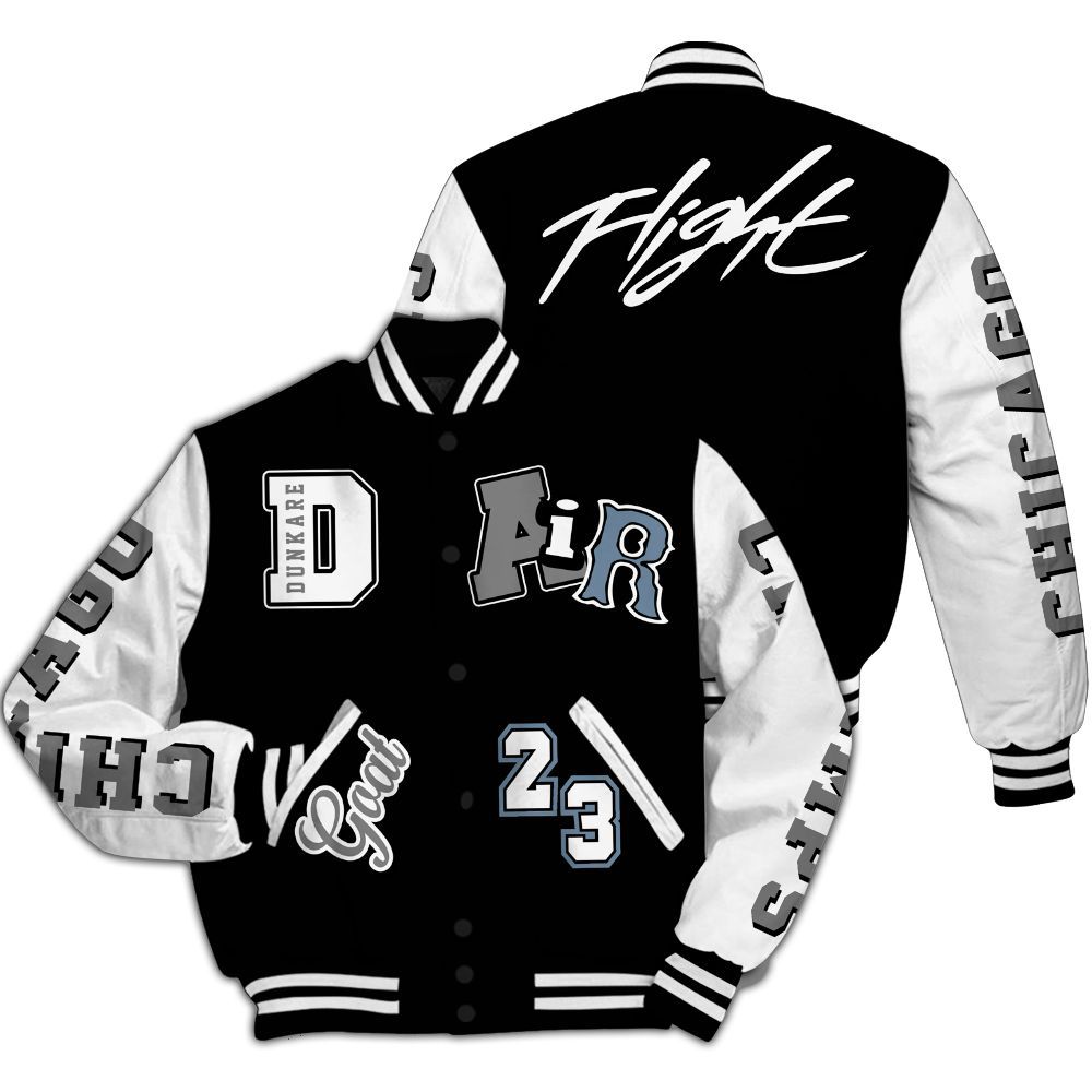 Varsity Jacket To Match Black Chrome 6s - AIR Number 23 GOAT All Over Print