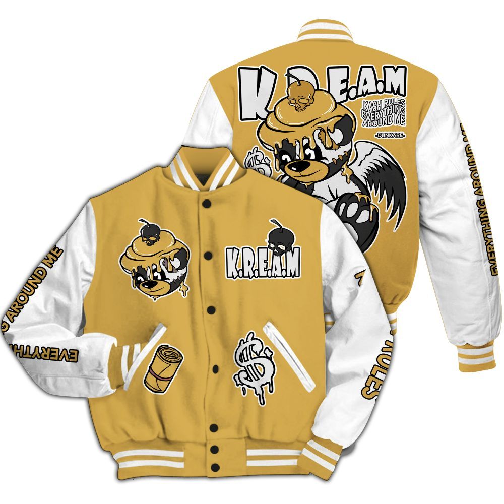 Varsity Jacket To Match Retro Light Ginger 14s - Loot Bear All Over Print