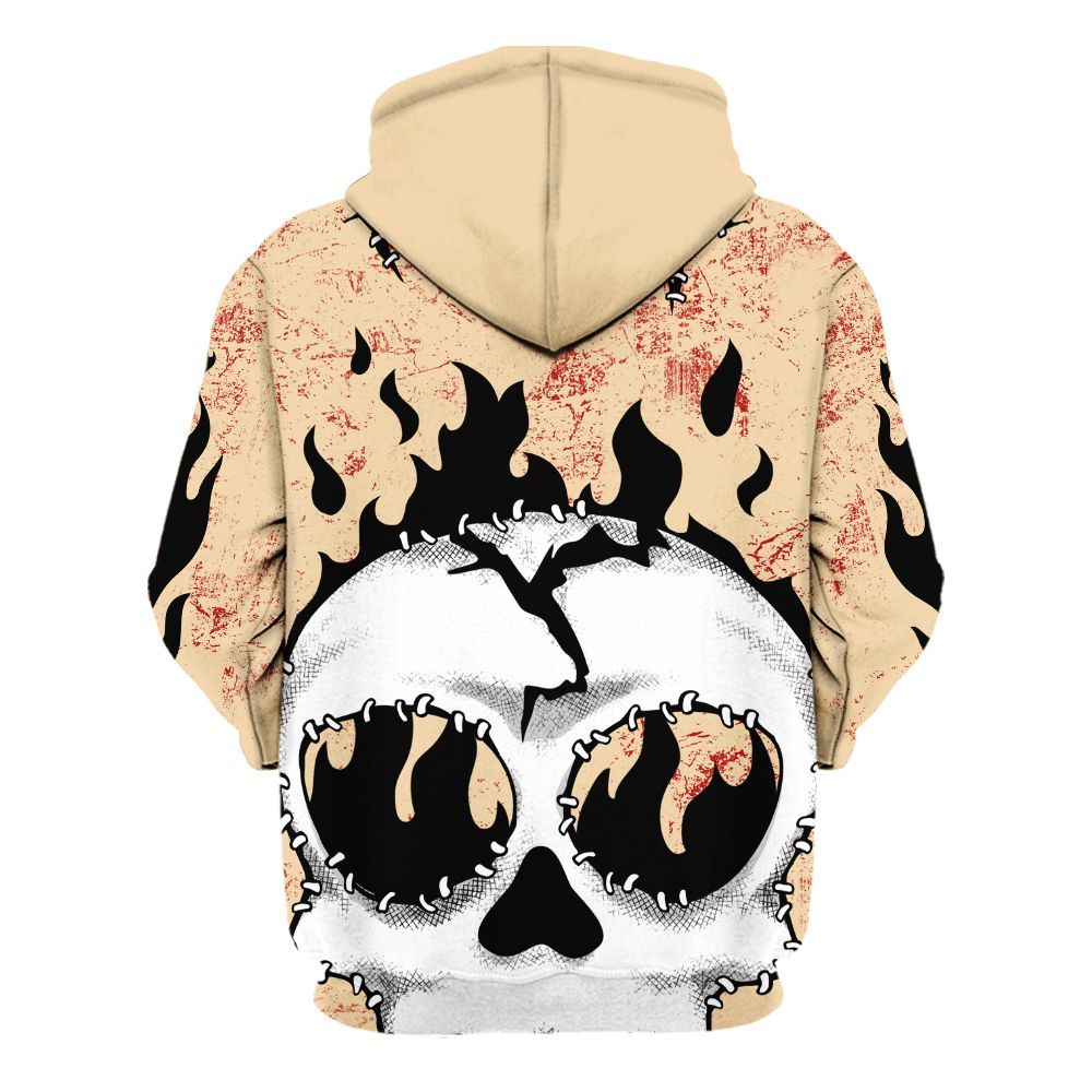 Hoodie To Match Dunk Low Strawberry Waffle - Cracked Skull Stitches All Over Print