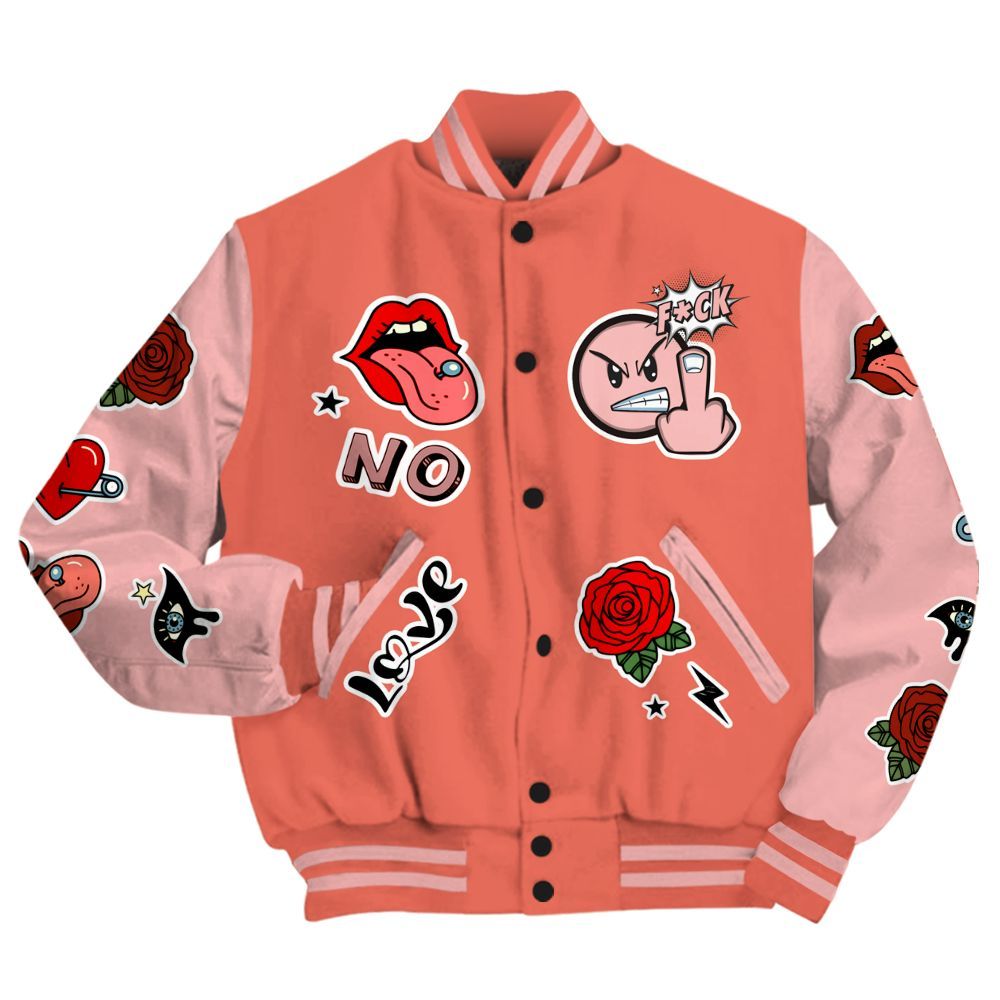 Varsity Jacket To Match Low OG PSG 1s - FK Around Find Out All Over Print