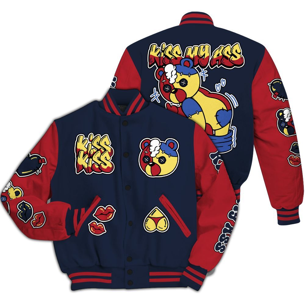 Varsity Jacket To Match Dunk Low COJP What The 2024 - Kiss My Hugz All Over Print