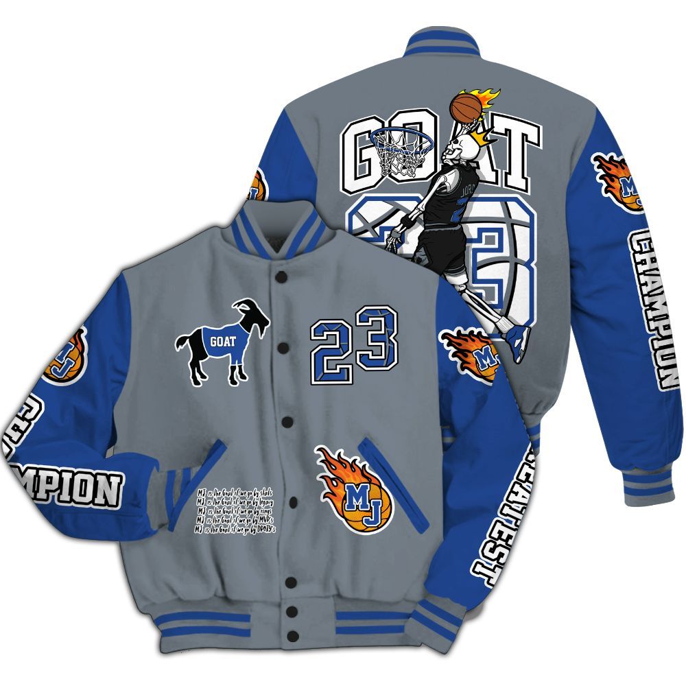 Varsity Jacket To Match RS-X GS League - 23 G.0.A.T Jump Up Basketball All Over Print