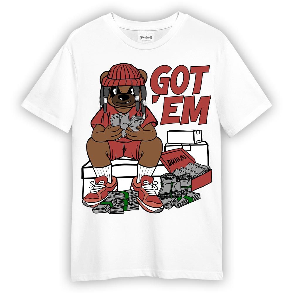 Shirt To Match Dune Red 13s - Bagged It Bear Shirt Unisex