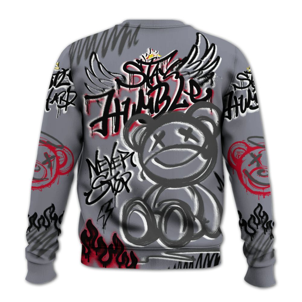 Sweatshirt To Match Retro Black Flint 13s - Humble Drip Streetwear Graffity All Over Print