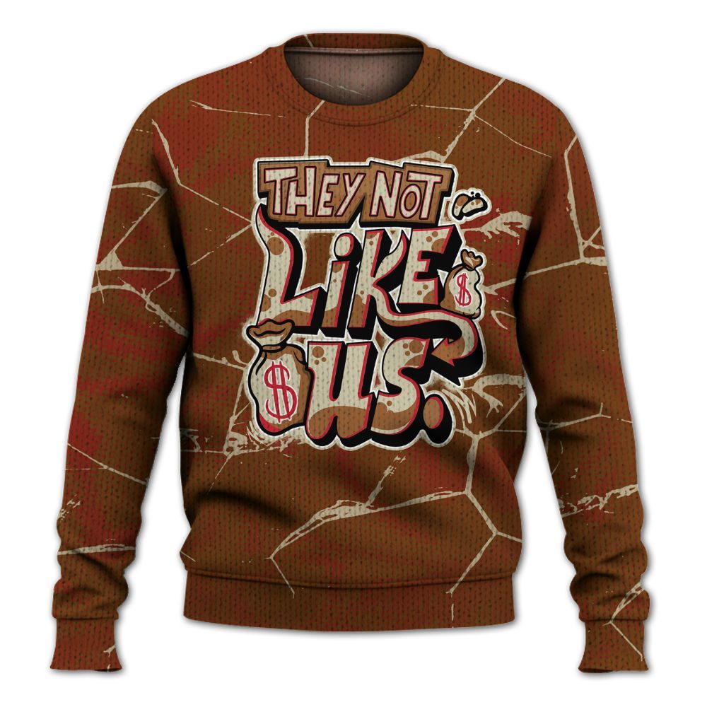 Knitted Sweater To Match Archaeo Brown 5s - Dislike Us Graphic