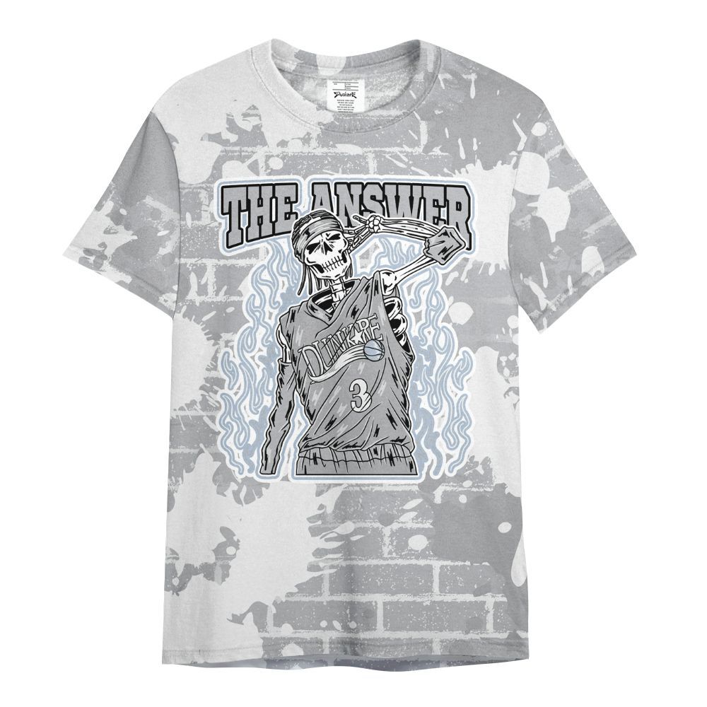 Shirt To Match Low OG Wolf Grey 1s - Allen Answer Skeleton Brick All Over Print