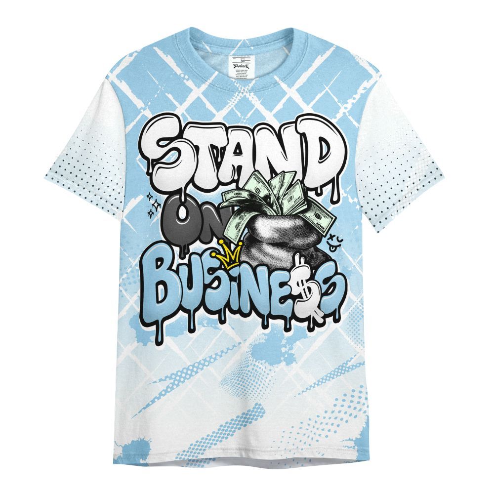 Shirt To Match Legend Blue 11s - Halftone Stand Business Dripping All Over Print