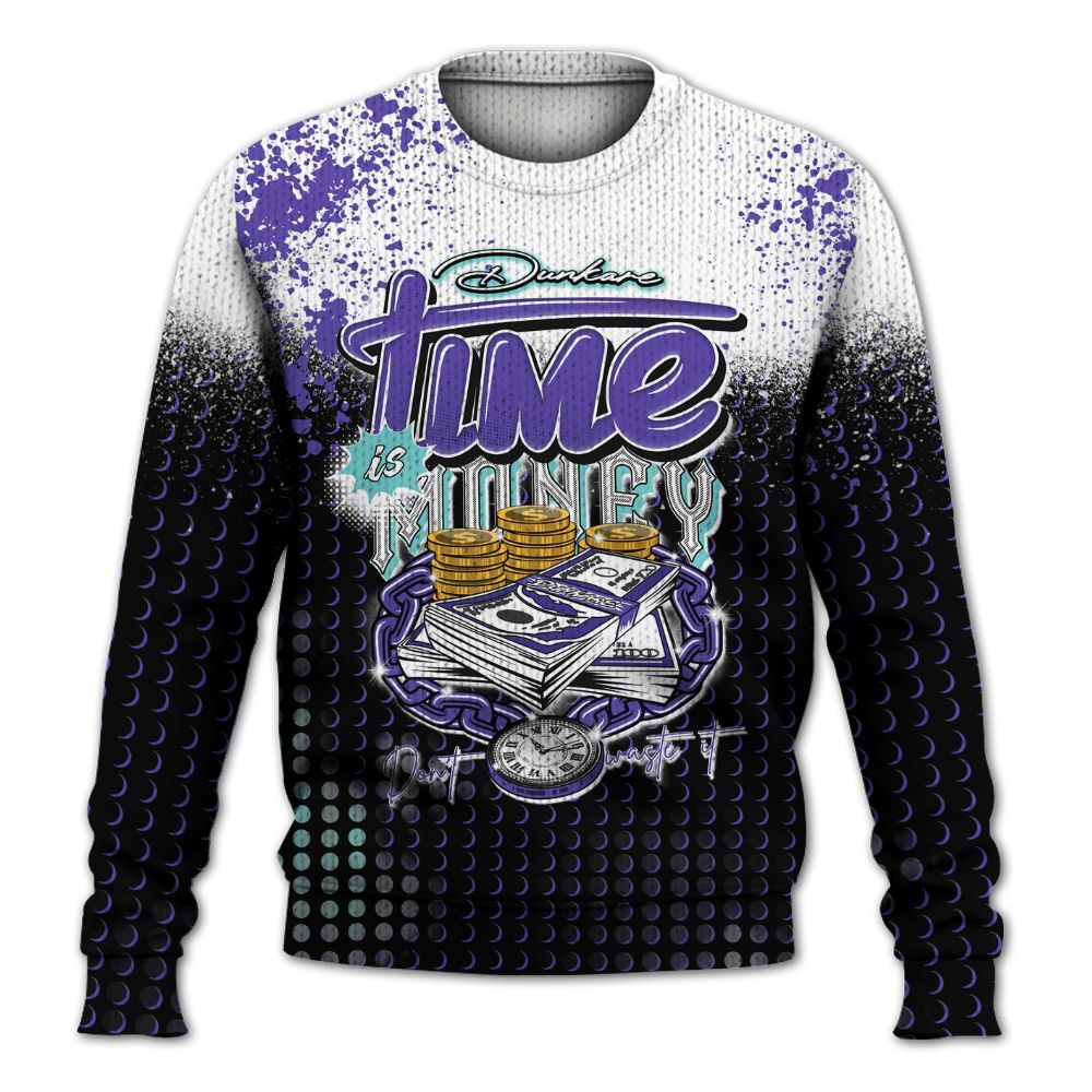 Knitted Sweater To Match Low Hornets 1s - Halftone Time Is Money