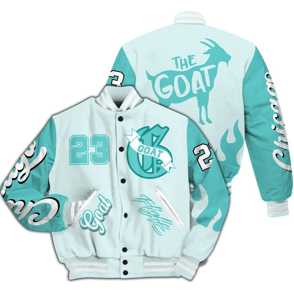 Varsity Jacket To Match KD 4 Easter Mint Candy - The G.O.A.T Streetwear All Over Print
