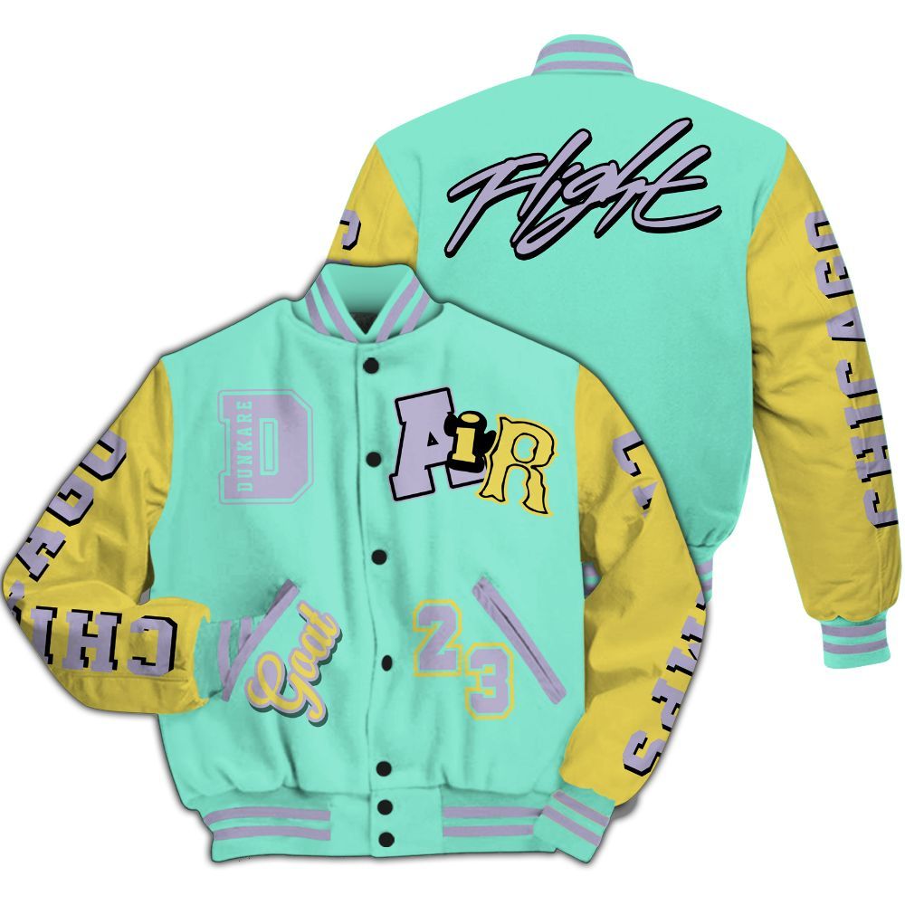 Varsity Jacket To Match Dunk Low Easter 2026 - AIR Number 23 GOAT All Over Print
