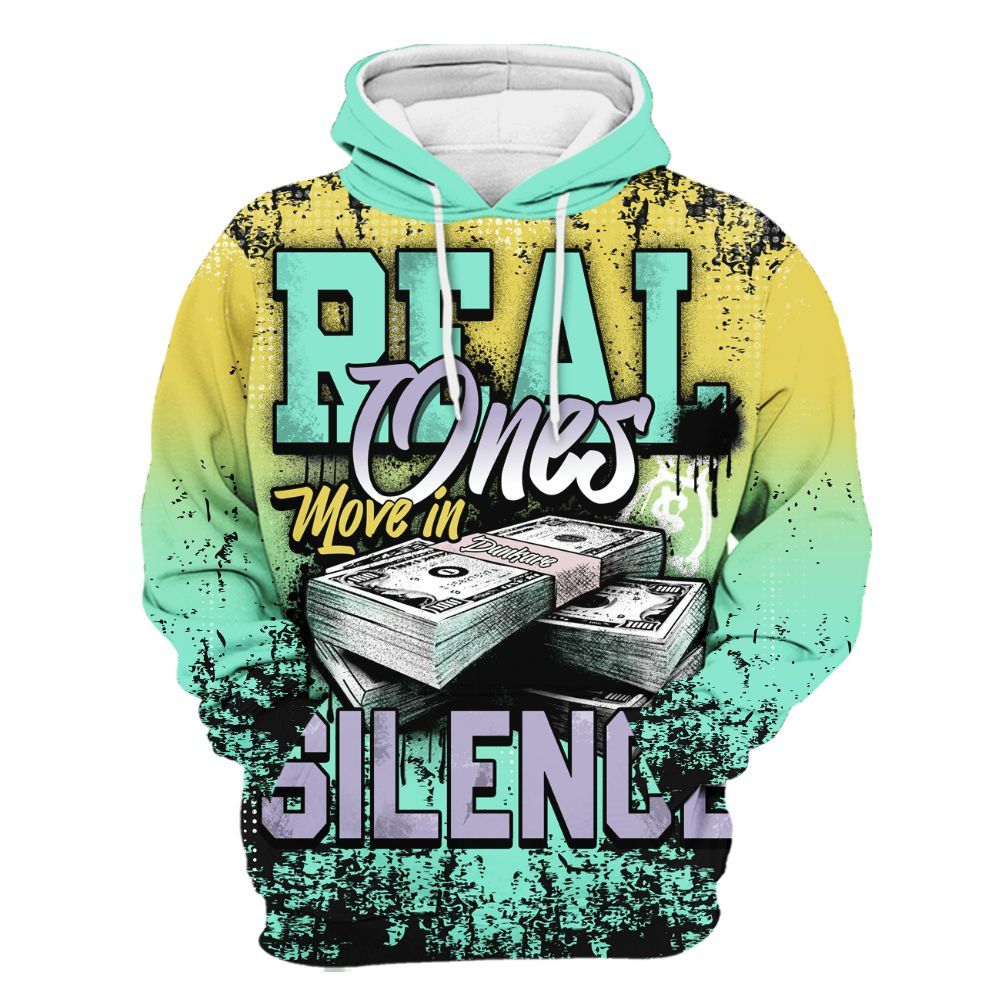 Hoodie To Match Dunk Low Easter 2026 - Move In Silence Money Street Retro All Over Print