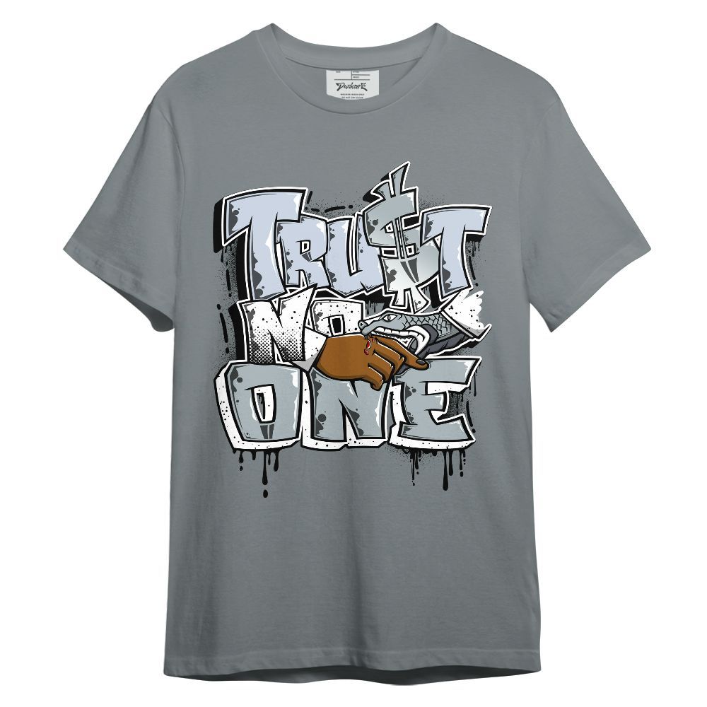 Shirt To Match Retro Wolf Grey 5s - Dripping Trust No One Graphic