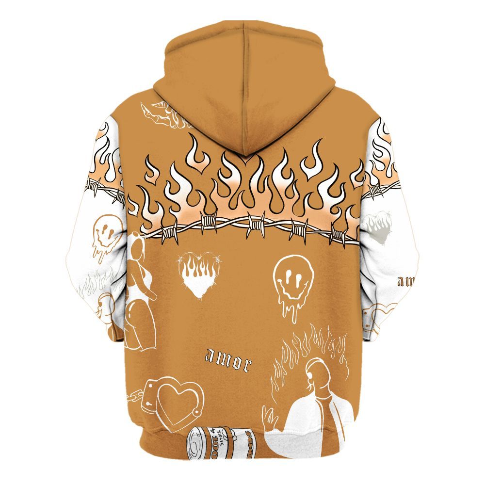 Hoodie To Match Dunk Low Nature Wheat Suede - Snake Trust No One All Over Print