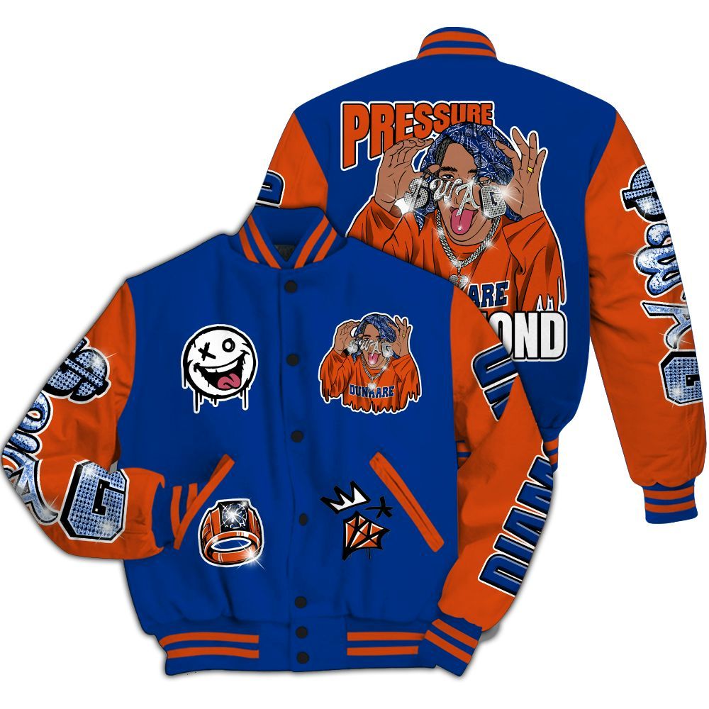 Varsity Jacket To Match Mid Knicks 1s - Pressures Makes Varsity Jacket To Match All Over Print