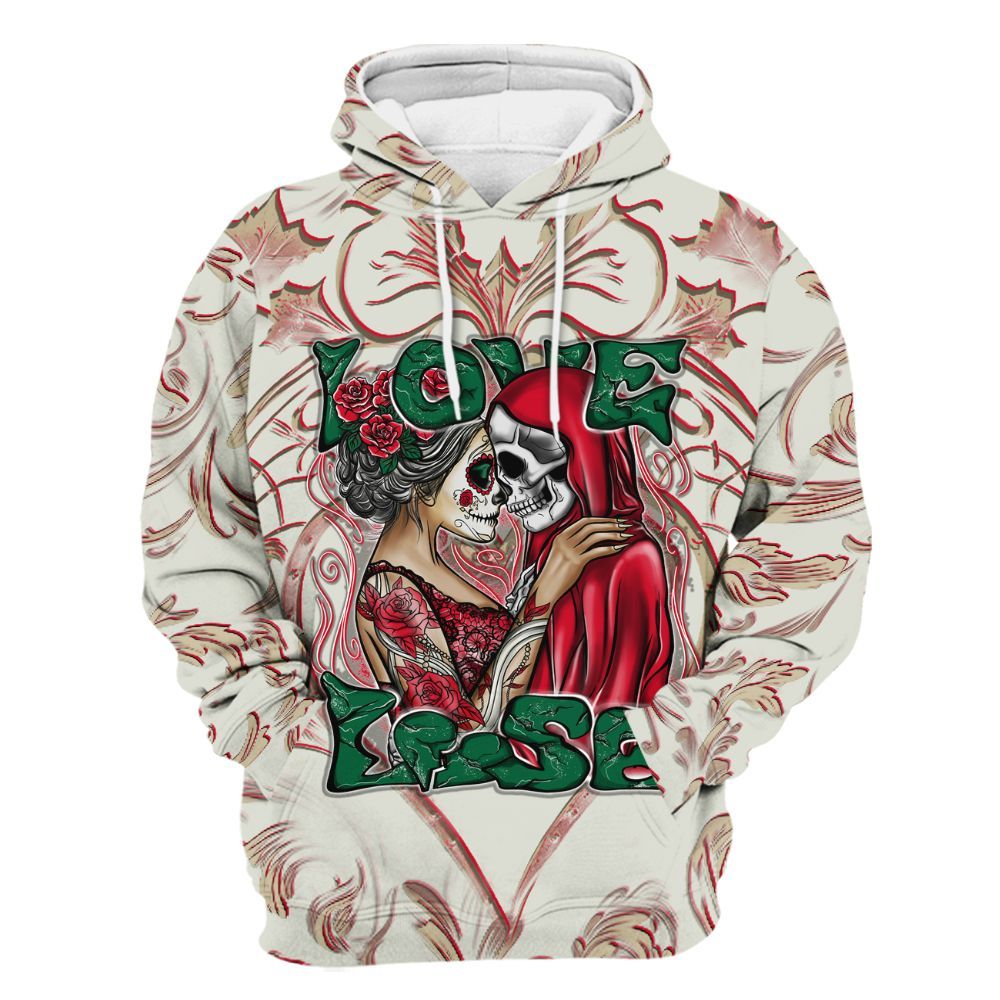 Hoodie To Match El Grito 5s - Loves Lose Gothic All Over Print