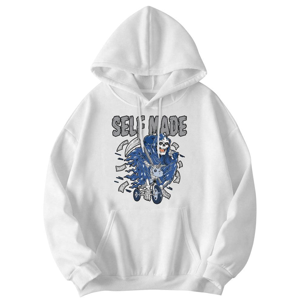 Sweatshirt To Match High OG True Blue 1s - Self Make Skeleton Graphic