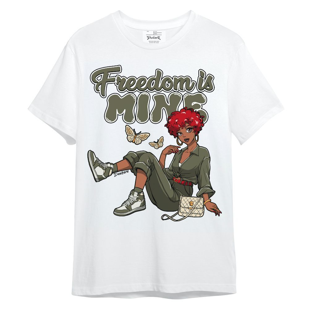 Shirt To Match Travis Scott Low OG Medium Olive 1s - Freedom Is Mine Unisex Shirt