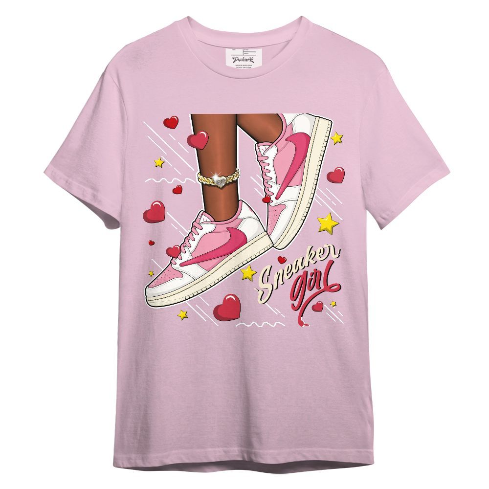 Shirt To Match Low OG Tropical Pink 1s - SNEAKER Girl Heart Flying Graphic