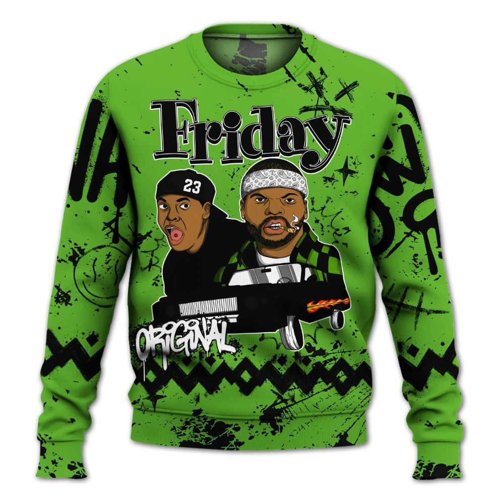 Sweatshirt To Match Air Foamposite One Volt - Friday Sneaker Crayon All Over Print