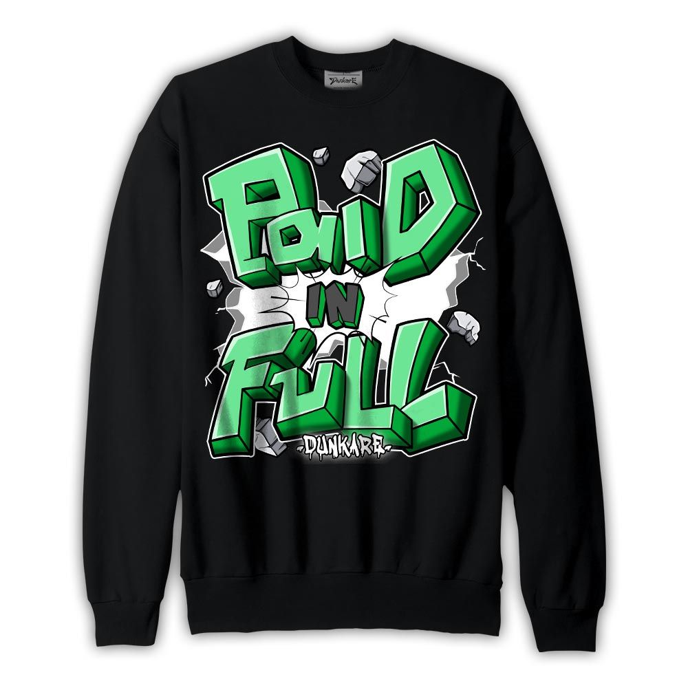 Sweatshirt To match Lucky Green 5s Sweatshirt - Paid In Full Graphic 0205 NMP