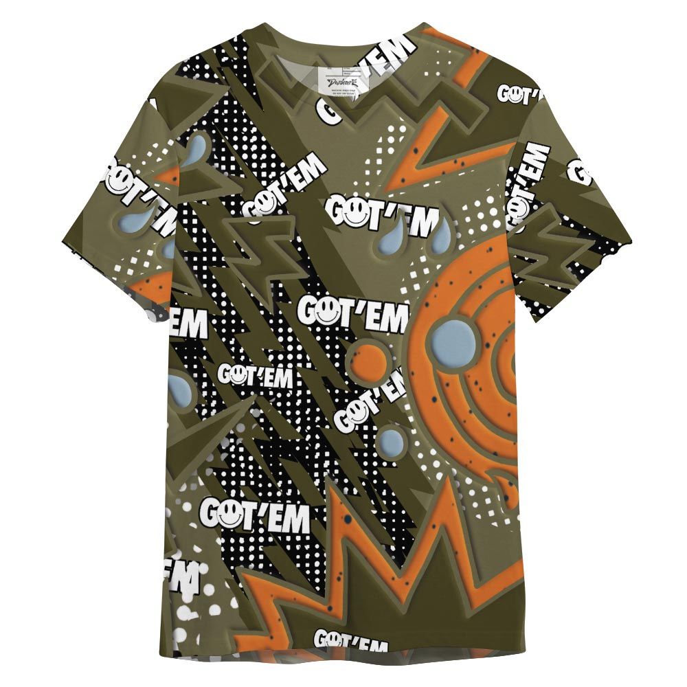 Shirt To Match Shirt Streetwear Retro Vintage 90s, Olive 5s T-- To Match Sneaker Olive 5s Graphic Tee NCT