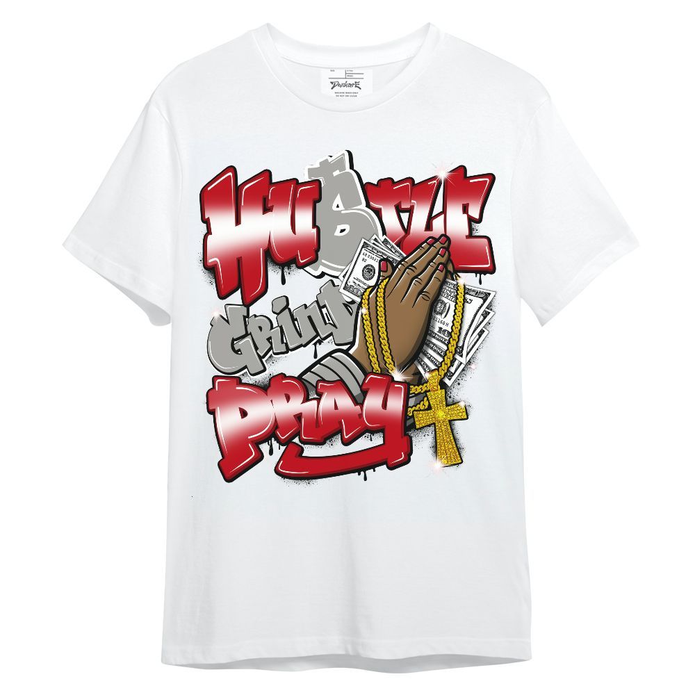 Shirt To Match Air Griffey Max Gray Reds 1s - Hustle, Money Pray Unisex Shirt