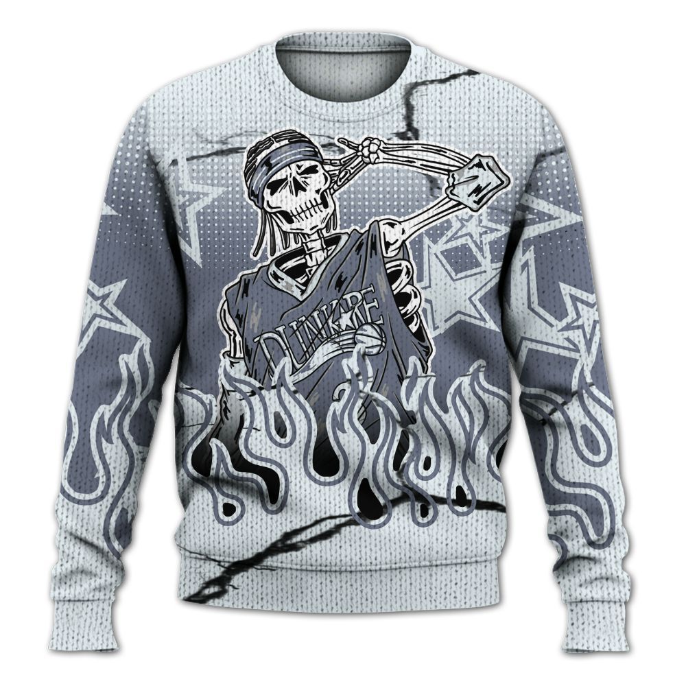 Knitted Sweater To Match Air Foamposite Jin Kazama - Allen Answer Unique Fire Custom Name